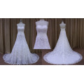 Appliqued Lace A Line robe de mariée robe de mariée